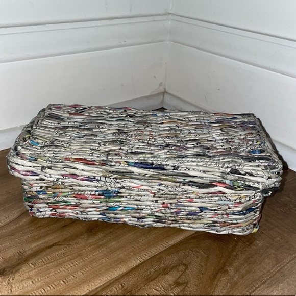 Other - Recycled Newspaper Mini Decorative Storage Box